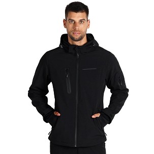 PANTHER JACKET, softshell jakna sa kapuljačom, crna