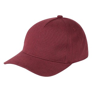 VOLLEY, kačket sa 5 panela, metalna kopča, bordo