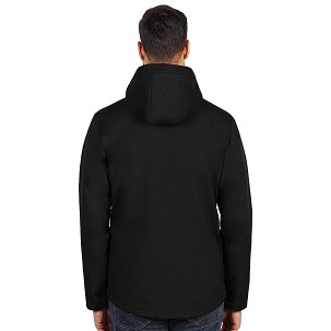 NITRO, duo-color hooded softshell jacket, neon yellow