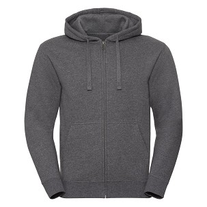 Men’s Authentic Melange Zipped Hood Sweat