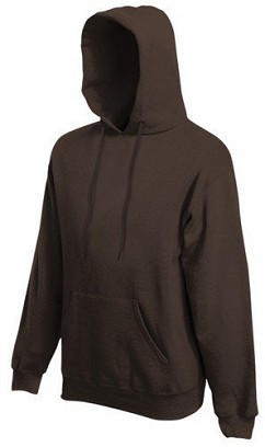 Fruit of the Loom, Premium Hooded Sweat, muški duks sa kapuljačom,čokoladna , L