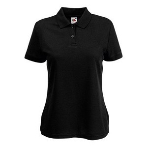 Fruit of the Loom, 65/35 Ladies Polo, polo majica za žene, crna, L