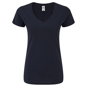 Fruit of the Loom, LADIES ICONIC 150 V-NECK, cotton t-shirt