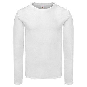 Fruit of the Loom, ICONIC 150 CLASSIC LS, pamučna majica dugih rukava, bele boje