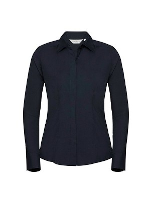 RUSSELL women's LS Pol-Cot Fit Ppln Shirt
