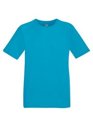 Fruit of the Loom, Performance, Men's Sports Polyester T-shirt, Azure Blue, S