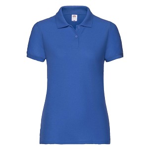 Fruit of the Loom, 65/35 Ladies Polo, women's polo shirt, royal blue, M