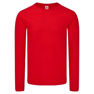 Fruit of the Loom, ICONIC 150 CLASSIC LS, pamučna majica dugih rukava, crvene boje