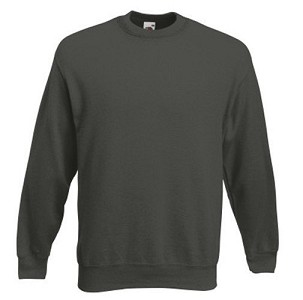 Fruit of the Loom, Premium Set-in Sweat, klasični premium muški duks, ugljenasta, M