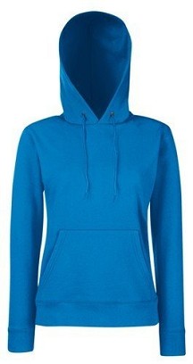 Fruit Of The Loom, Ladies Classic Hooded Sweat, duks sa kapuljačom za žene, royal plava, XS