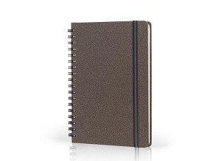 MELBURN, B5 format spiral notes, brown