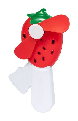 Manhattan hand fan, strawberry