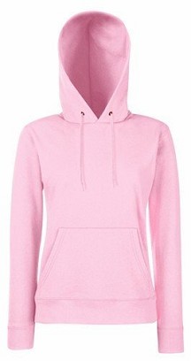 Fruit Of The Loom, Ladies Classic Hooded Sweat, Hoodie For Women, Pink, M