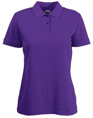 Fruit of the Loom, 65/35 Ladies Polo, polo majica za žene, ljubičasta, L