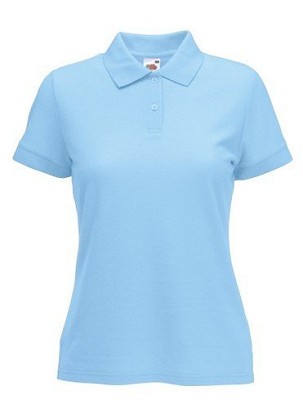 Fruit of the Loom, 65/35 Ladies Polo, polo majica za žene, nebesko plava, XS