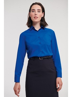 RUSSELL ženka košulja strukirana sa dugim rukavima POLYCOTTON EASY CARE POPLIN