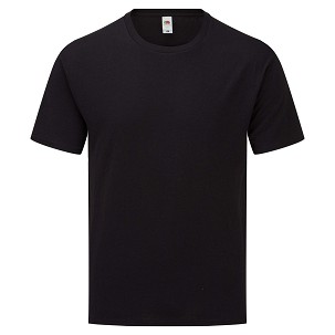 Fruit of the Loom, ICONIC 165 CLASSIC T, pamučna majica, crne boje