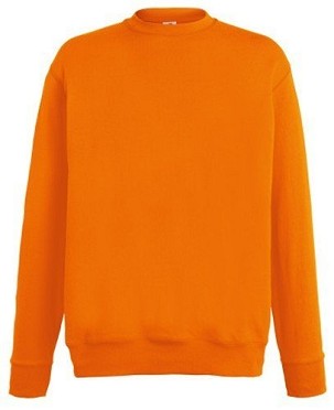 Fruit of the Loom, Lightweight Set-in Sweat, klasični lagani muški duks, narandžasta, XL