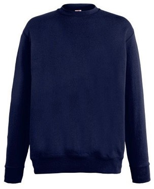 Fruit of the Loom, Lightweight Set-in Sweat, klasični lagani muški duks, tamno teget, 2XL