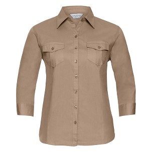 RUSSELL ženska košulja sa rukavima na namotavanje ROLL SLEEVE TWILL