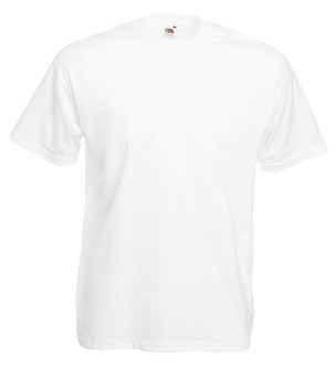 Fruit of the Loom, Valueweight, muška pamučna majica kratkih rukava, bela, 4XL