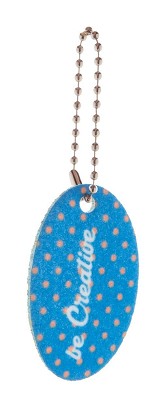 Felty custom keyring, oval