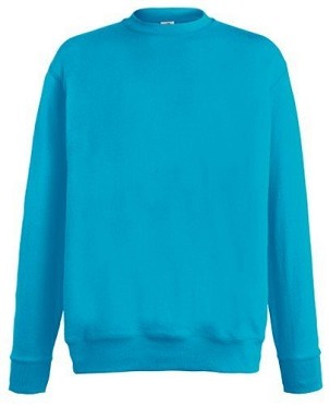 Fruit of the Loom, Lightweight Set-in Sweat, klasični lagani muški duks, azurno plava, XL