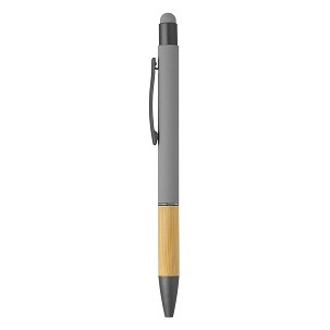 TITANIUM TOUCH BAMBOO, metalna "touch" hemijska olovka, siva