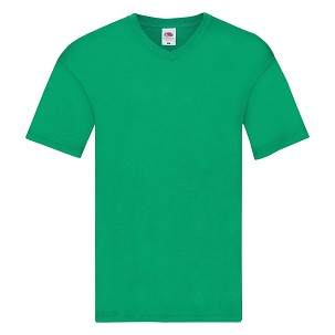 Fruit of the Loom, Original V-neck T, muška majica kratkih rukava sa v izrezom, kelly zelena, S