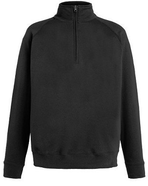 Fruit Of The Loom Fruit Of The Loom Lightweight Zip Neck Sweat, Light Sweat, Sweat, Light Sweat