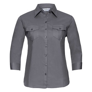 RUSSELL ženska košulja sa rukavima na namotavanje ROLL SLEEVE TWILL