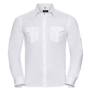 RUSSELL muška košulja sa rukavima na namotavanje ROLL SLEEVE TWILL