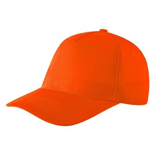 JUNIOR, dečji kačket, 5 panela, narandžasti