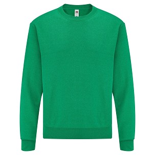 Fruit of the Loom, CLASSIC SET IN SWEAT, klasični duks, retro melirana zelena