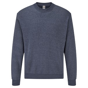 Fruit of the Loom, CLASSIC SET IN SWEAT, klasični duks, retro melirana teget