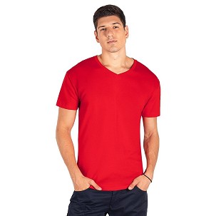 TARGET V MEN, pamučna majica, v izrez, 160 g/m2, crvena