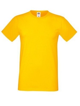 Fruit of the Loom, Sofspun, men's T-shirt, sunflower yellow, 2XL