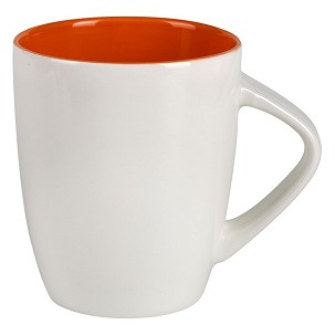 LILLY, porcelain mug, 300 ml, orange
