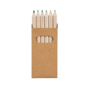 BIRD. Pencil box with 6 coloured pencils
