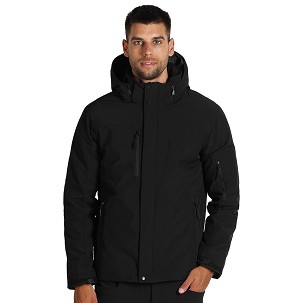 TROOPER, softshell jakna sa skidajućom kapuljačom, crna