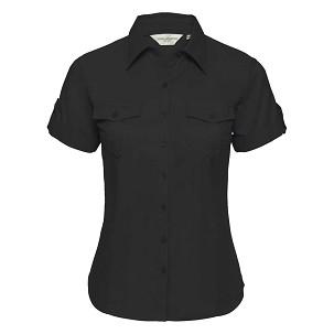 RUSSELL women's shirt with sleeves rolled up ROLL SLEEVE TWILL