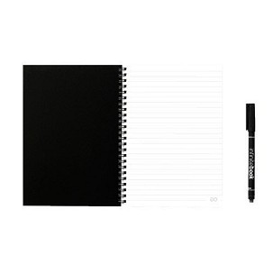INFINITEBOOK LINED A5. "Infinitebook" sa savitljivim koricama i 15 belih stranica na linije