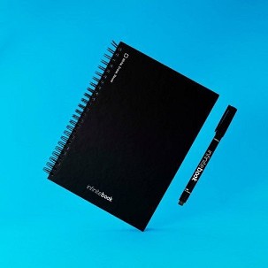 STARTER KIT INFINITEBOOK A5. Set uključuje "Infinitebook", set za čišćenje, marker i držač markera