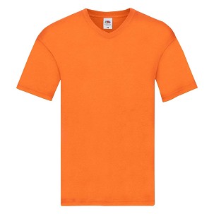 Fruit of the Loom, Original V-neck T, muška majica kratkih rukava sa v izrezom, narandžasta, XL