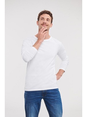 Russell Mens Pure Organic Long Sleeve T, muška majica dugih rukava Pure Organic