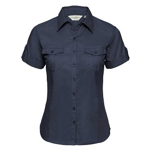 RUSSELL ženska košulja sa rukavima na namotavanje ROLL SLEEVE TWILL