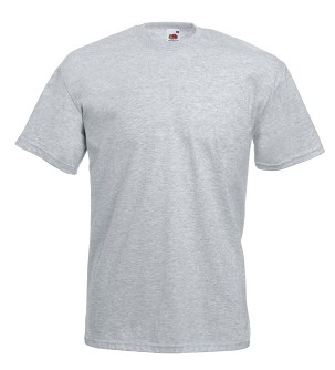 Fruit of the Loom, Valueweight, muška pamučna majica kratkih rukava, pepeljasto siva, 5XL