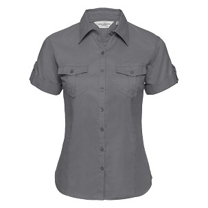 RUSSELL ženska košulja sa rukavima na namotavanje ROLL SLEEVE TWILL