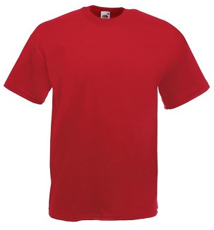 Fruit of the Loom, Valueweight, muška pamučna majica kratkih rukava, cigla crvena, 2XL