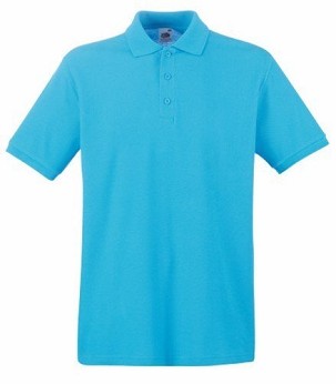 Fruit of the Loom, Premium Polo,  premium polo majica za muškarce,  azurno plava, M
